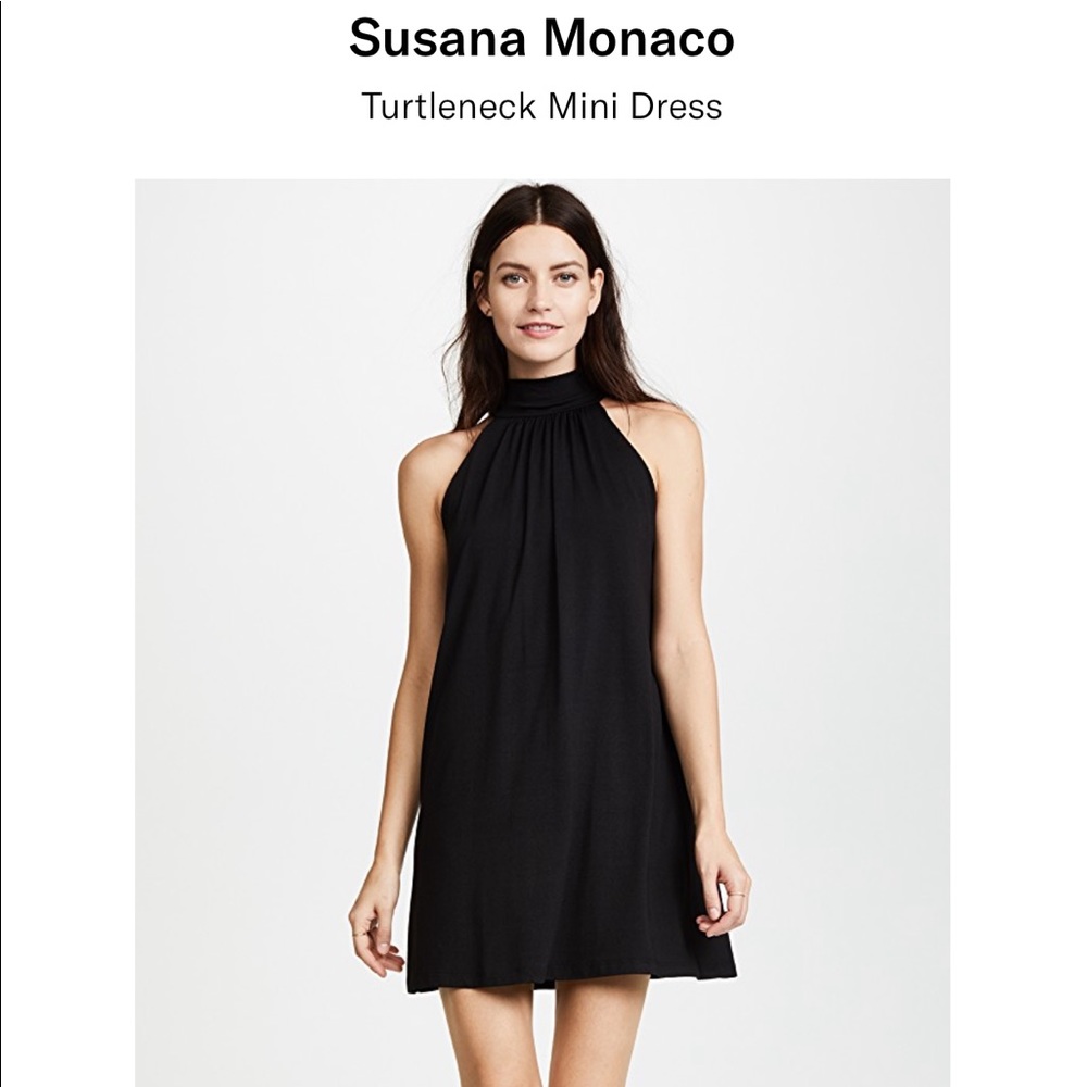Susana Monaco turtleneck dress (MAROON color)